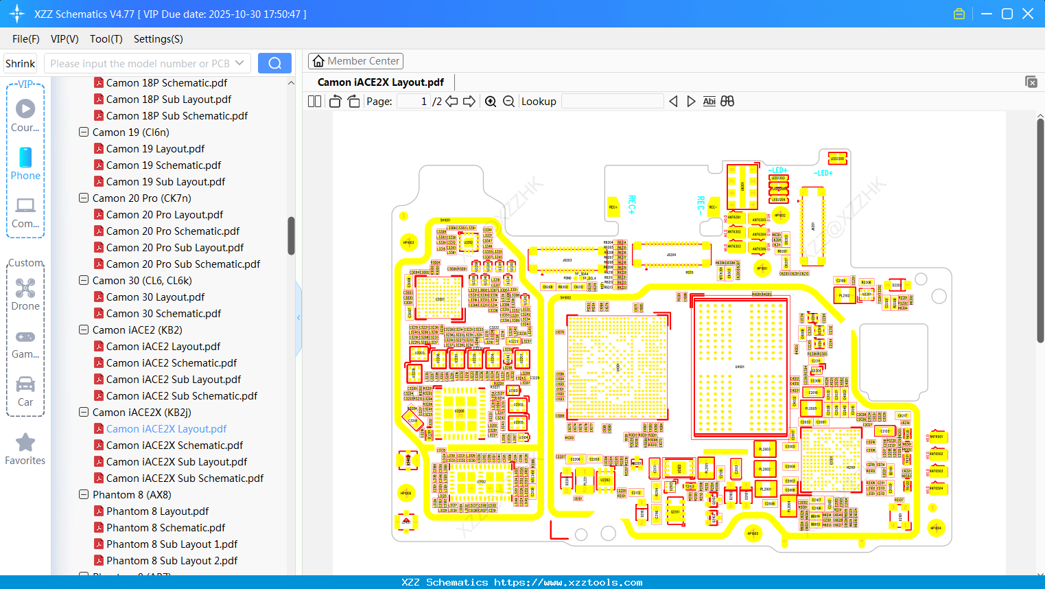 Tecno Camon IACE2X Layout